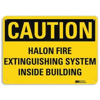 Fire Sign: Aluminum, Mounting Holes Sign Mounting, 10 in x 14 in Nominal Sign Size, 0.04 in Thick (MPN U4-1352-NA_14x10)