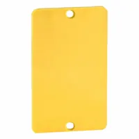 LEVITON Coverplate: Portable Outlet Box Cover, Outlet Boxes, 1 Gangs, Yellow, 3 5/8 in Overall Ht (MPN 3054-Y)