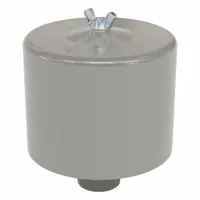 SOLBERG Filter Silencer: 1 1/4 in Inlet Size, 70 scfm, 6.63 in Overall Ht, 6 in Outside Dia, Paper (MPN F-18P-125)
