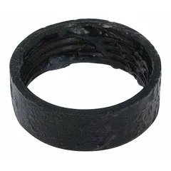 This rubber spout ring is designed for use with compatible faucets to provide a seal and stabilize the spout. It includes spout packing and measures 5/16 inch in overall height. Suitable for applications requiring a replacement spout ring in commercial or institutional settings.
