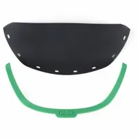 MSA Frame Debris Control Replacement: EPDM Rubber/Polycarbonate, Black, 1 1/2 in Overall Ht (MPN 10236393)