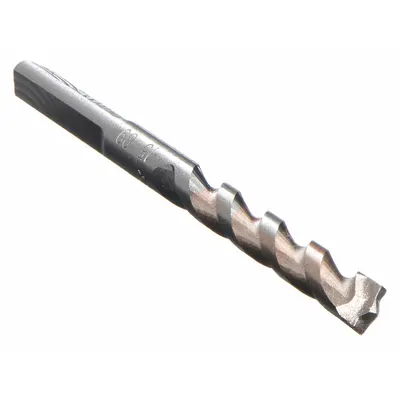 DEWALT Hammer Drill: 1/4 in Drill Bit Size, 2 in Max Drilling Dp, 4 in Overall Lg - 3-Flat Shank Masonry Drill Bits for Rotary Drills