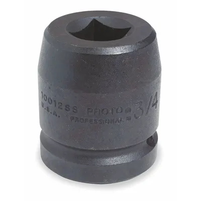 PROTO Impact Socket: 1 in Drive Size, SAE, 1 1/2 in Socket Size, 4-Point, Std - 1" Drive Impact Sockets