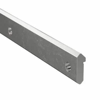 MINVEE Track: 0, 30.5 in Overall Lg, 0.516 in Overall Wd, 0.153 in Overall Ht - Bishop-Wisecarver MinVee Double-Edge Linear Guide Rails