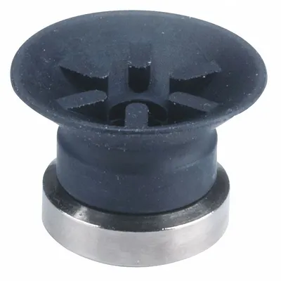 SMC Vacuum Pad: Flat with Ribs, w/o Adapter, 16 mm Pad Dia, Fluoro Rubber - Flat Type with Ribs Automotive & Industrial Vacuum Pads