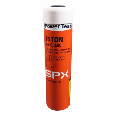 POWER TEAM Hydraulic Cylinder: Single Acting, 15 ton Nominal Capacity, 6 in Nominal Stroke Lg - General Purpose Rams