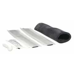 Splice kit for motor lead pigtail connections in industrial equipment. Rated for 1,000 V max, accommodates 16 AWG to 12 AWG wire sizes. Includes three mastic sealing strips and a slip-on lug cover for moisture protection. Compatible with Series 30000; not rated for direct burial.