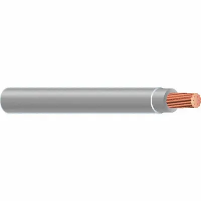 SOUTHWIRE Building Wire: Copper, 8 AWG, 1 Conductors, Stranded, Gray, 1,000 ft Lg - Copper THHN/THWN-2 Building Wires