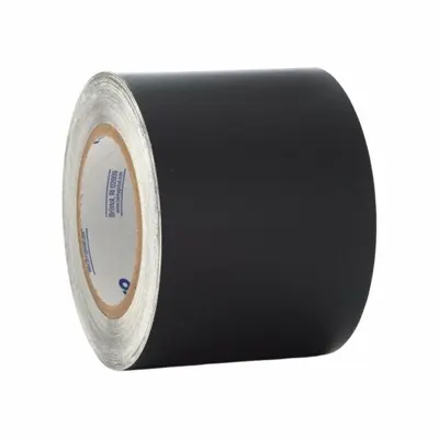 PATCO Film Tape: 2 in Wd, 33 3/8 yd Lg, 9.5 mil Thick, Black, Polyvinyl Chloride Film - Moisture-Resistant Film Tape