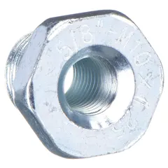Replacement spindle adapter for attaching cut-off blades and wire wheels to DEWALT angle grinders. Enables secure mounting of compatible accessories for cutting and grinding tasks.