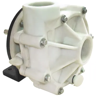 Dayton Pedestal Pump: Pedestal Pump, Polypropylene, 1 1/2 hp Sized for Horsepower - Polypropylene Housing Pedestal Pumps