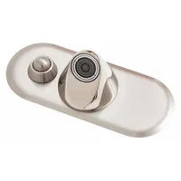 BESTCARE Ligature Resistant Bathroom Faucet: WH3376, Centerset, Brass, Chrome, Manual, Pneumatic