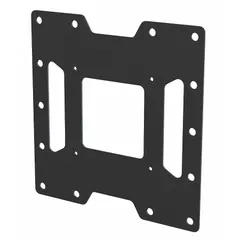The PEERLESS ACC450 is a fixed television mount constructed from steel with a gloss black finish. Designed for wall mounting, it supports televisions up to 115 lb and includes mounting hardware for installation. This mount is suitable for securely attaching compatible TVs to a wall in residential or commercial settings.