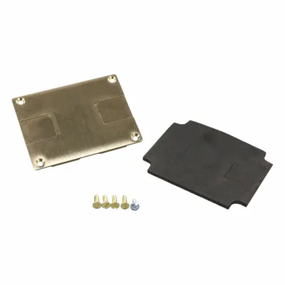 WIREMOLD Floor Box Cover: Rectangular, Gold, Brass, Brushed - Brass Electrical Floor Box Covers