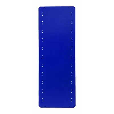 EQUIPTO Shelf: 36 in Overall Wd, 24 in Overall Dp, Solid Shelf, 18 ga, Blue - Solid Steel Shelves for Standard Metal Shelving