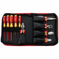 WIHA Insulated Tool Kit: Insulated, 10 Total Pcs, Tool Case (MPN 32891)
