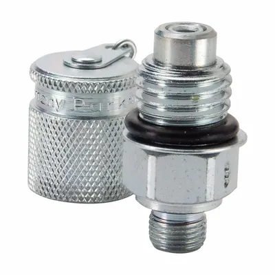 PARKER Nipple: 1/8 in, Steel, Male BSP - SensoControl Hydraulic Quick-Connect Test Plugs