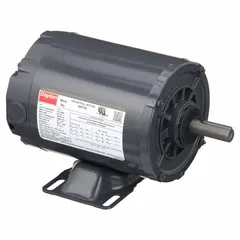 Open drip proof (ODP) enclosure for use in clean, dry environments. Rigid base mount. 1 hp, 3,450 RPM, 230/460V AC, 3-phase, 60 Hz. Full load current 3.0/1.5 A. Suitable for pumps, fans, conveyors, and compressors.