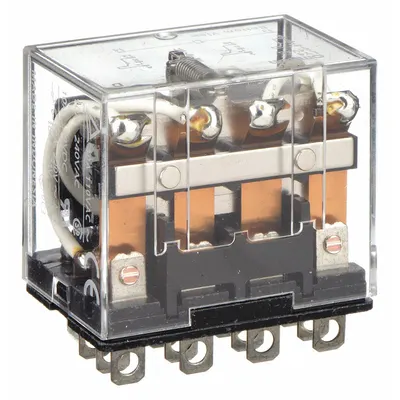 OMRON General Purpose Relay: Socket Mounted, 10 A Current Rating, 24V AC, 4PDT - Socket-Mounted Relays