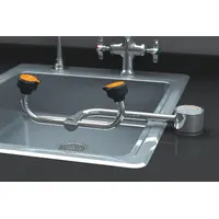 GUARDIAN EQUIPMENT Plumbed Eyewash: Std, Eyes Coverage, Swing Right, Left Side, Gen Purpose (MPN G1805LH)