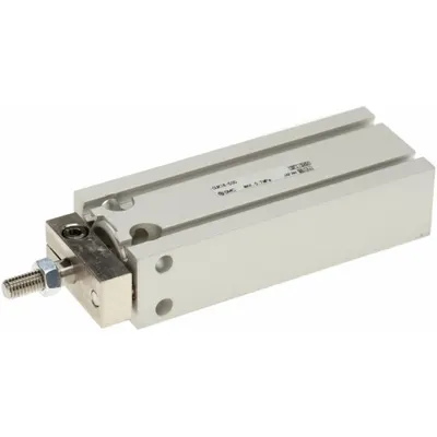 SMC Air Cylinder: 16 mm Bore Dia, 30 mm Stroke Lg, Free Mounting, Aluminum - Free-Mount Compact Cylinders