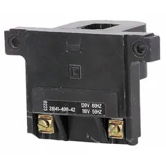 Replacement coil for NEMA Size 0 contactors, rated 208V AC. Designed for use with SQUARE D 8536 Type S Starters. Used in industrial motor control applications to restore contactor operation when the original coil fails or requires servicing.