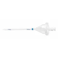 This non-sterile pipette tip is made from biomedical grade plastic and has a 0.2 mL capacity. It is clear, filter-free, and supplied in a bulk bag of 100 tips. Designed for use with Eppendorf Pipettors, it is suitable for general liquid handling tasks such as sample dilution and reagent transfer in non-sterile workflows.