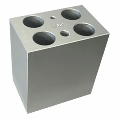 BENCHMARK SCIENTIFIC Dry Bath Block: Aluminum, 1 7/8 in Overall Wd, 2 3/4 in Overall Lg - Dry Bath Blocks