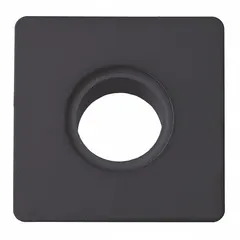 Square indexable turning insert made of ceramic material. Designed for high-speed finish machining of hardened steels and superalloys, offering wear resistance and heat tolerance in demanding turning operations.