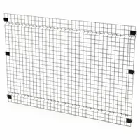 HUSKY RACK & WIRE Welded Wire Panel: 4 ft H x 6 ft W x 1 1/2 in D, Black, Powder-Coated (MPN V0604)