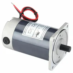 Permanent magnet DC motor with 90 frame size and C-face mounting, rated 12V DC, 2750 RPM, 10.5 A full load. Designed as a component for integration into gearmotor assemblies in conveyors, material handling, and automated machinery requiring compact DC drive.