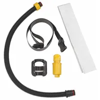 Breathing tube assembly for supplied-air respirators, designed for use with North CF1000, North Primair 100, and Primair 100 respirator hoods. Includes a nylon belt for secure attachment. Delivers breathable air to the hood in industrial environments requiring respiratory protection