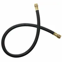 JB INDUSTRIES Hose: 4 ft Lg, 0° Angle, Yellow, Rubber/Kevlar®, Single Hose, Anti-Blowback Valve (MPN CL644-48)