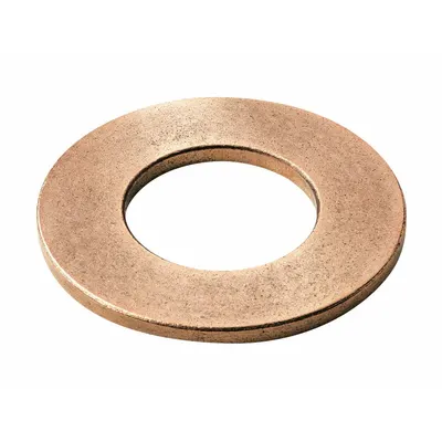 OILITE Thrust Washer: 1/2 in Bore, Bronze, SAE 841, 7/8 in OD, 0.187 in Thick - General Purpose Lubricated Metallic Thrust Washers
