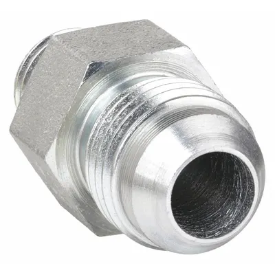 AEROQUIP Hydraulic Hose Adapter: 1 in x 1 in Fitting Size, Male x Male, ORB x JIC - ORB-to-JIC Steel Hydraulic Hose Adapters