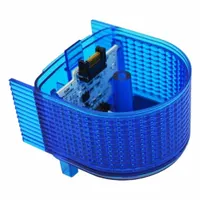 PATLITE Tower Light Module: Steady, 24V DC, Blue, 80 3/16 mm Overall Dia, 41 3/16 mm Overall Ht (MPN B72100259-4F1)