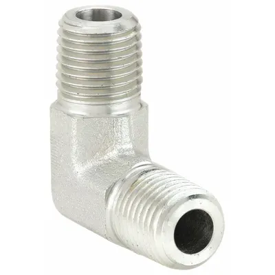 AEROQUIP Hydraulic Hose Adapter: 3/8 in x 3/8 in Fitting Size, Male x Male, NPTF x NPTF - NPTF-to-NPTF Steel Hydraulic Hose Adapters