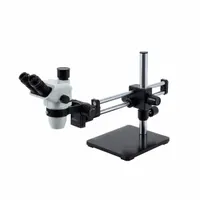 ACCU-SCOPE Microscope: Stereo, Trinocular, 0.67X to 4.5X, 22 mm Optical Field of View, 10 in x 10 in (MPN 3076-BBS)