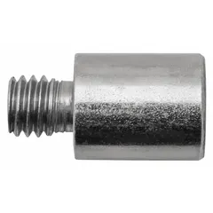 Steel universal adapter for attaching threaded rod to concrete rod anchors. Compatible with 1/2"-13 rod anchors. Plain finish. Supplied in a 25-pack.