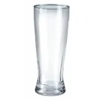 Clear glass pilsner glass with 10 oz capacity and 6 3/8 in overall height. Suitable for serving pilsner-style beers in bars, restaurants, and hospitality settings