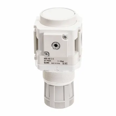 SMC Regulator: Die-Cast Aluminum, 3/8 in NPT, 7.251887 psi to 123.2821 psi - SMC FRL Air Regulators