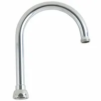 CHICAGO FAUCETS Spout: Spout, Gooseneck, Swivel Spout, Brass, Polished Chrome, Laminar, UNEF (MPN GN2AH8JKABCP)