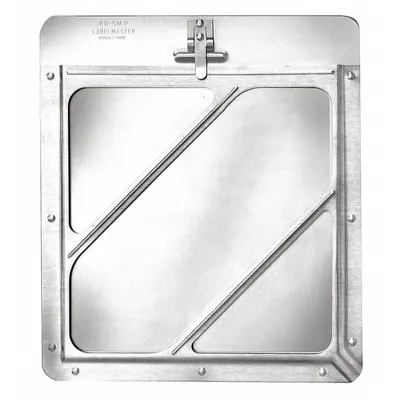 LABELMASTER Vehicle Placard Holder: Front Plate Placard Holder, 14 1/8 in Wd, 12 1/2 in Ht - Placard Holders