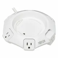 TRIPP LITE Outlet Strip: 4 Outlets, 10 ft Cord Lg, 1,080 J Rated Energy, 4.8 A Current, White, 5-15P (MPN TLP410UCUFOAM)