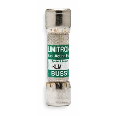 BUSSMANN Fuse: KLM Series, Midget, Fast-Acting, 25 A, 600 V AC, 600 V DC - Fast-Acting Cylindrical Fuses