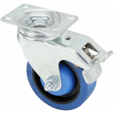OEM APPROVED VENDOR L-POEV 102KA-12-FI-SB Debris-Resistant Swivel Plate Caster - Debris-Resistant Plate Casters