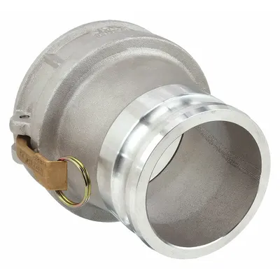 DIXON VALVE & COUPLING Cam and Groove Adapter: 75 psi Max. Working Pressure @ 70 F, 6 11/16 in Overall Lg - Type DA Aluminum Cam & Groove Fittings