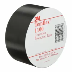 Polyvinyl chloride film tape for corrosion protection of metal surfaces. Suitable for wrapping pipes, cables, and conduits in electrical, industrial, and utility applications. Length: 33 3/8 yd, thickness: 10 mil.