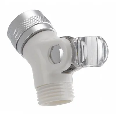 Delta Pin Mount Swivel Connector: Plastic, 1/2 in Connection Size, IPS Connection - Flexible Hose Adapters for Handheld Showerheads