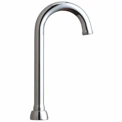 CHICAGO FAUCETS Spout: Spout, Arc, Swivel Spout, Brass, Polished Chrome, Laminar - Gooseneck Faucet Spouts